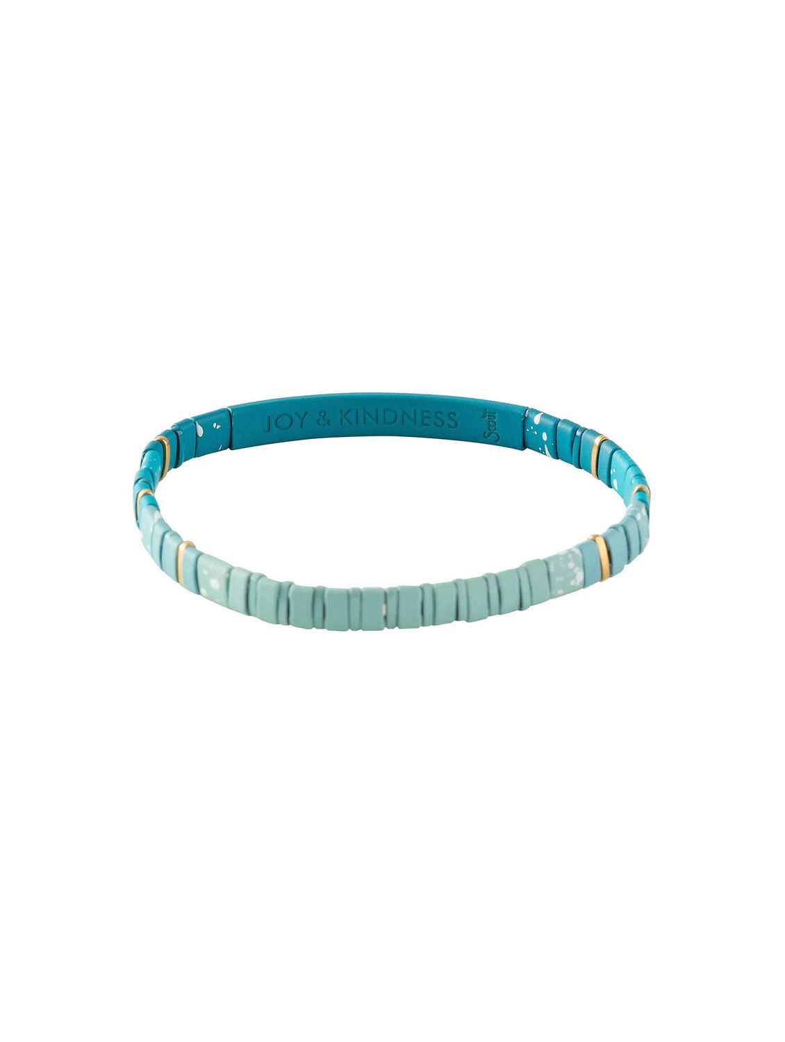 Joy And Kindness Good Karma Turquoise Gold Miyuki Bracelet
