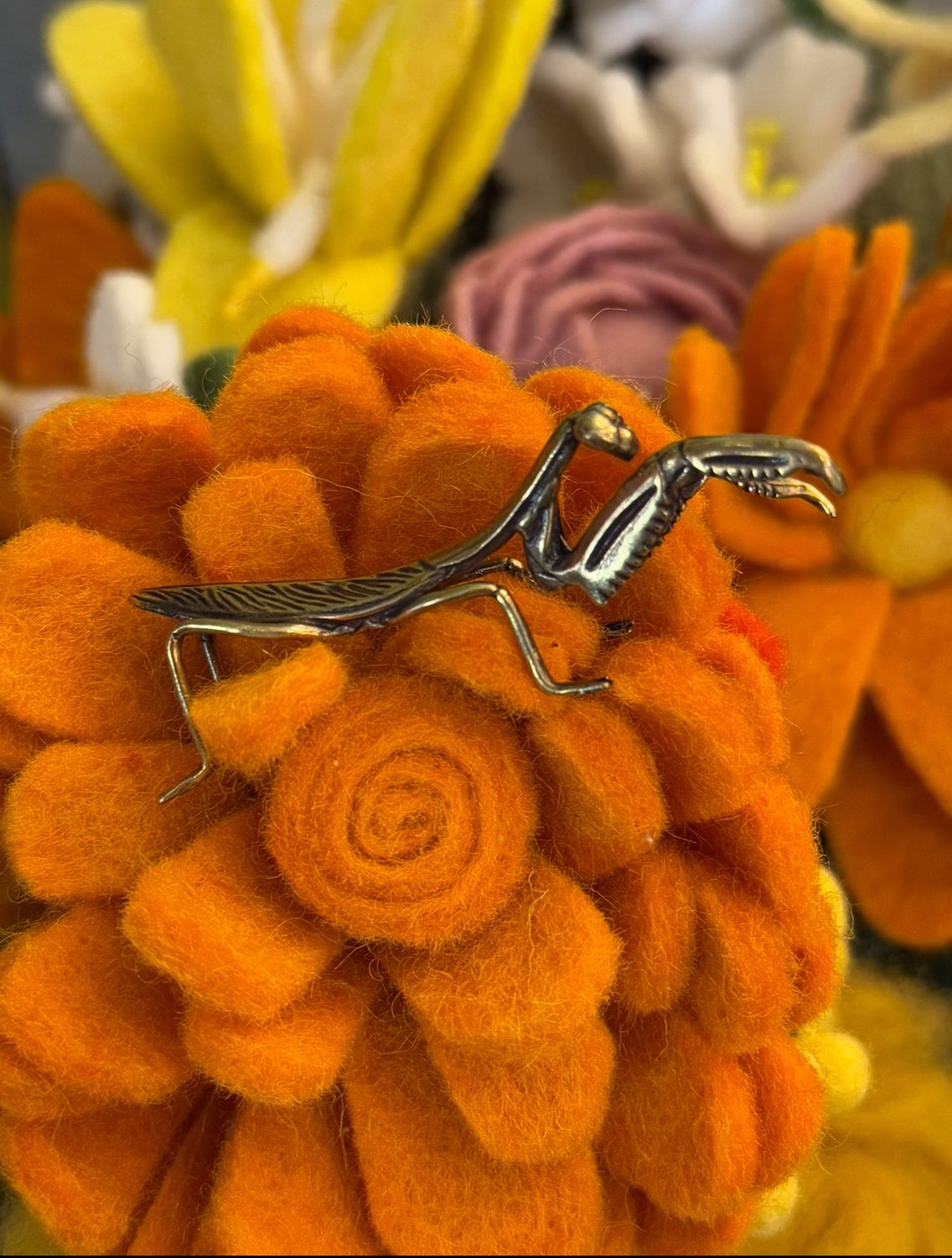 Brass Praying Mantis