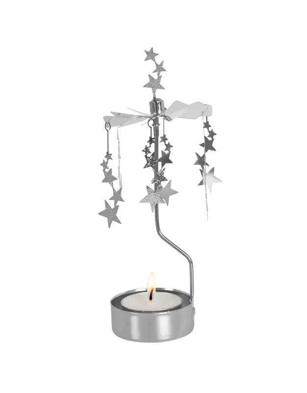 Silver Night Sky Rotary Candleholder