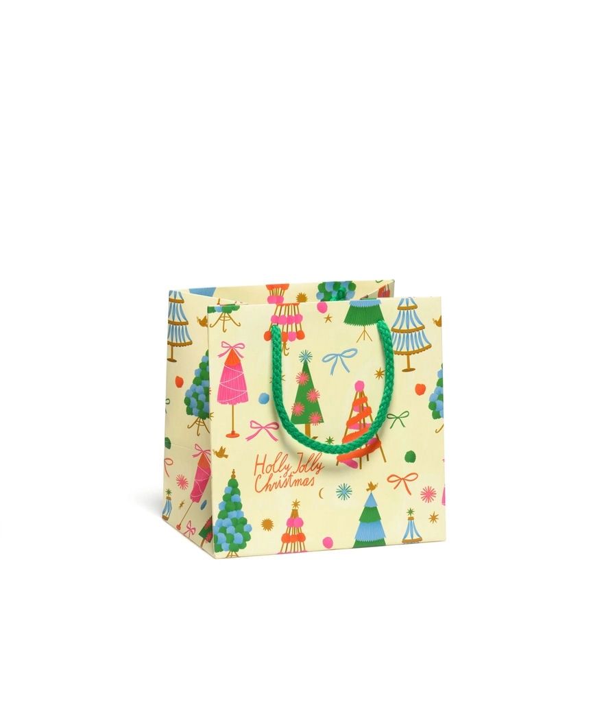 Holly Jolly Trees Small Gift Bag
