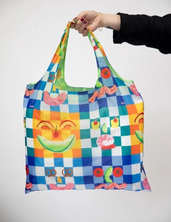 Picnic Art Sack Reusable Tote Bag