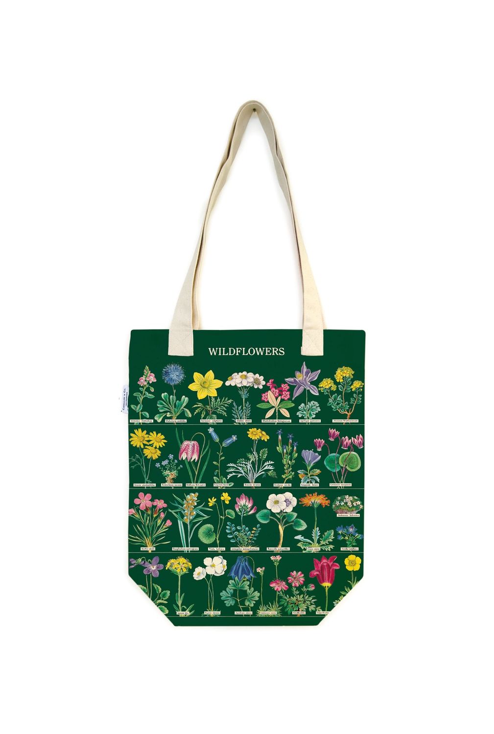 Wildflowers 2 Vintage Cotton Tote Bag