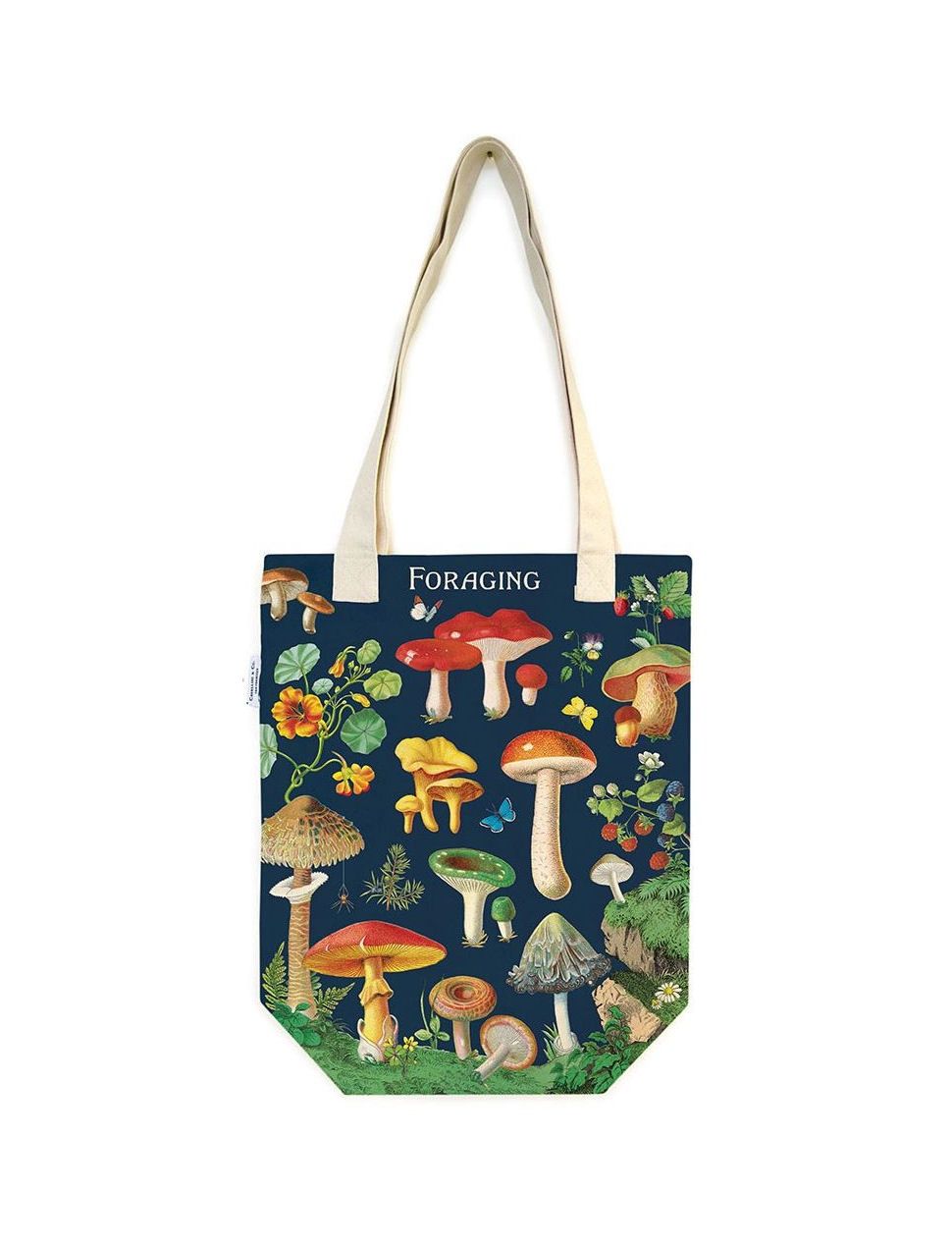 Foraging Vintage Cotton Tote Bag