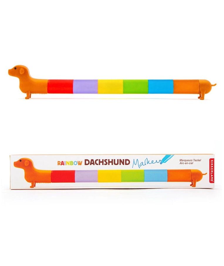 Rainbow Dachshund Markers