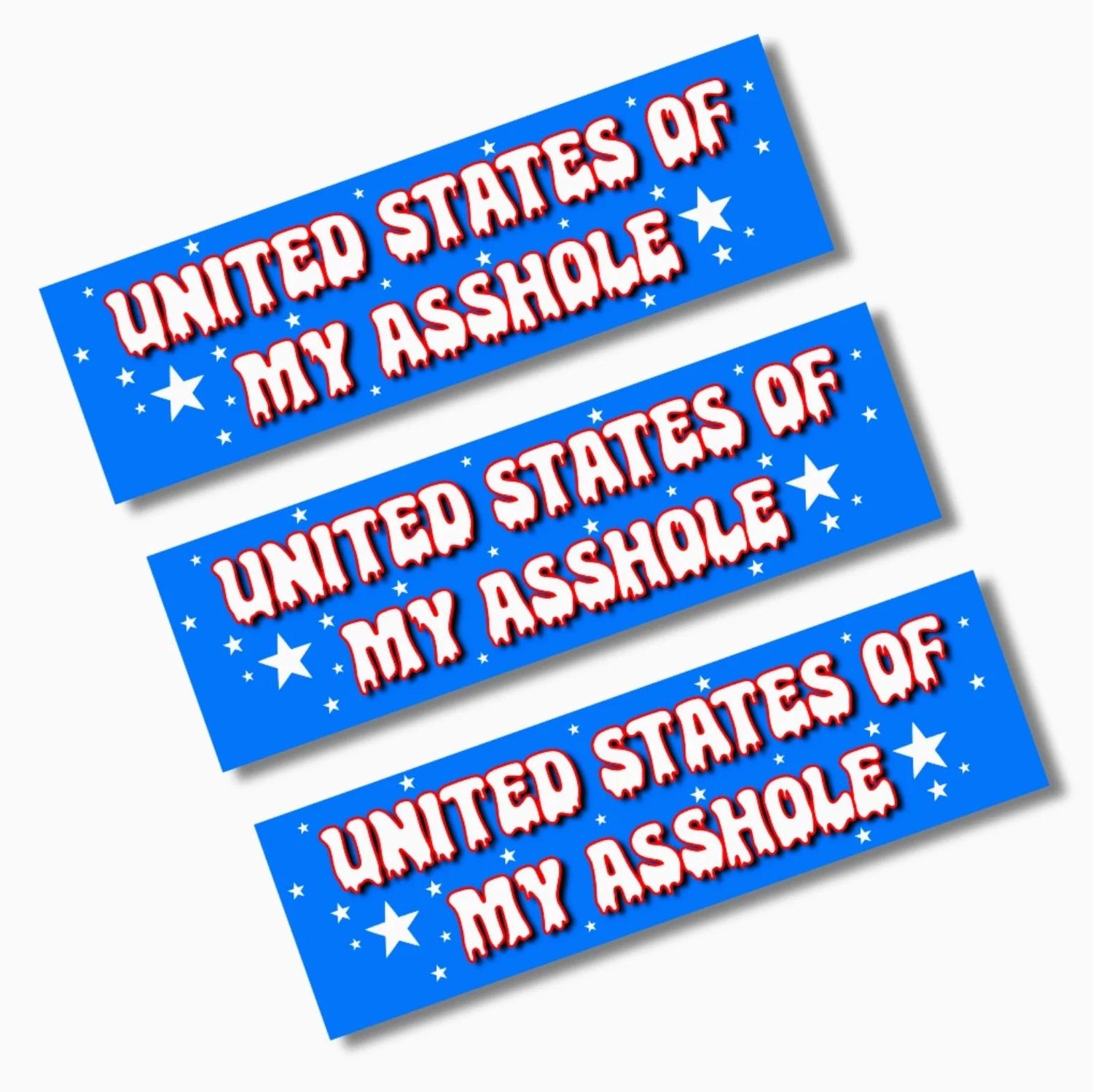 United States Of My Asshole Bumper Sticker