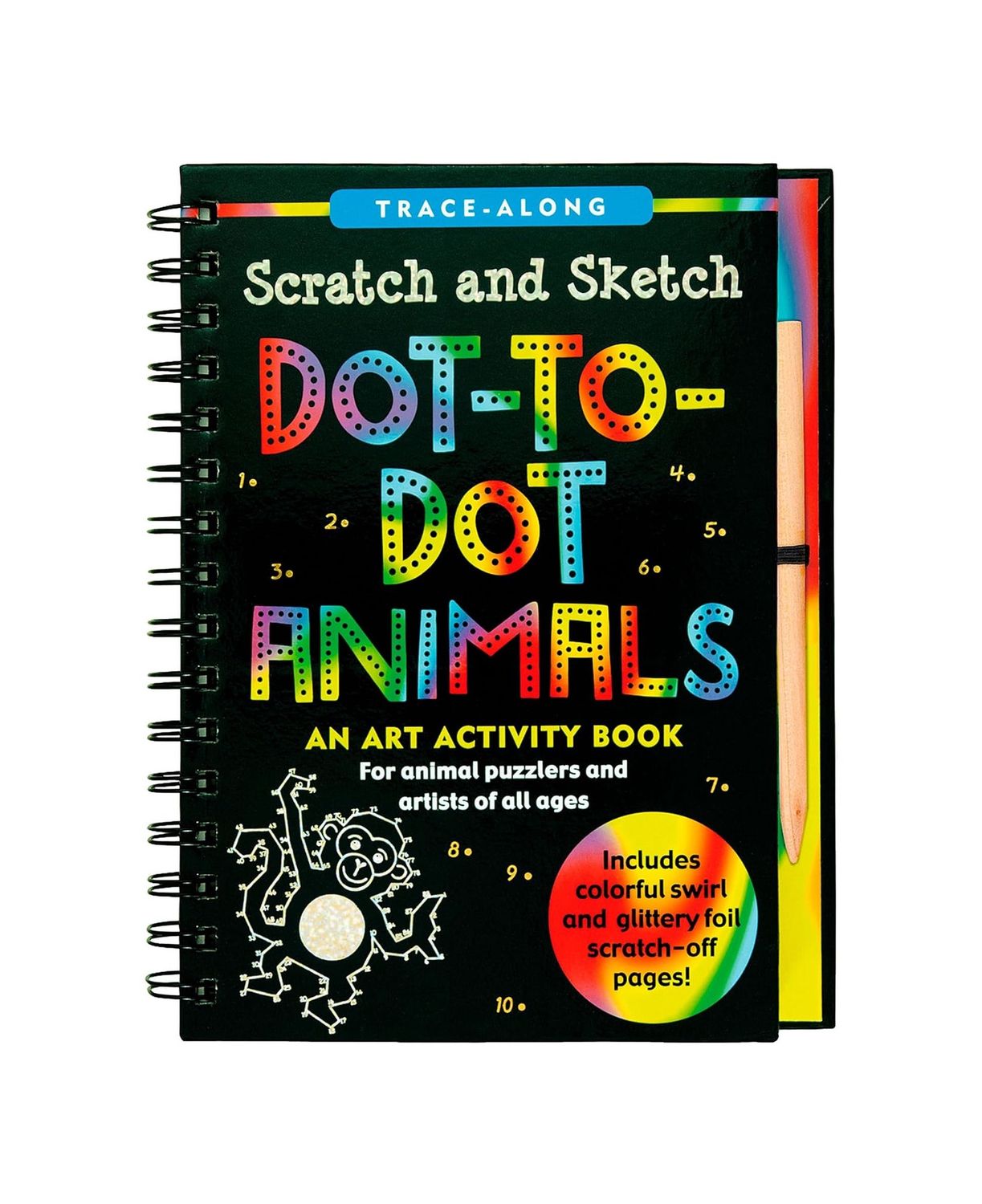 Scratch And Sketch Dot-To-Dot Hardcover Spiral Book