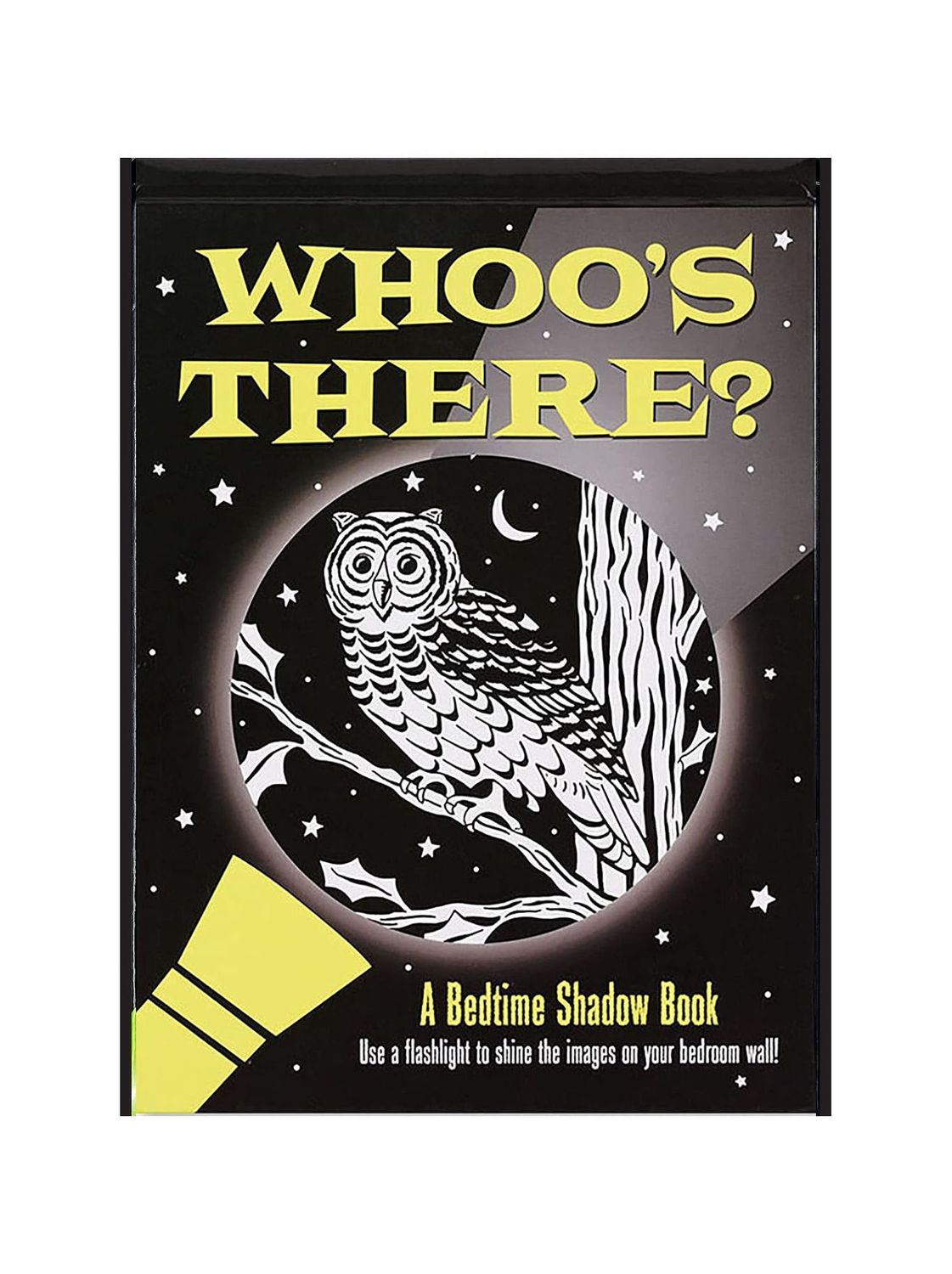 Whoo’s There A Bedtime Shadow Hardcover Book
