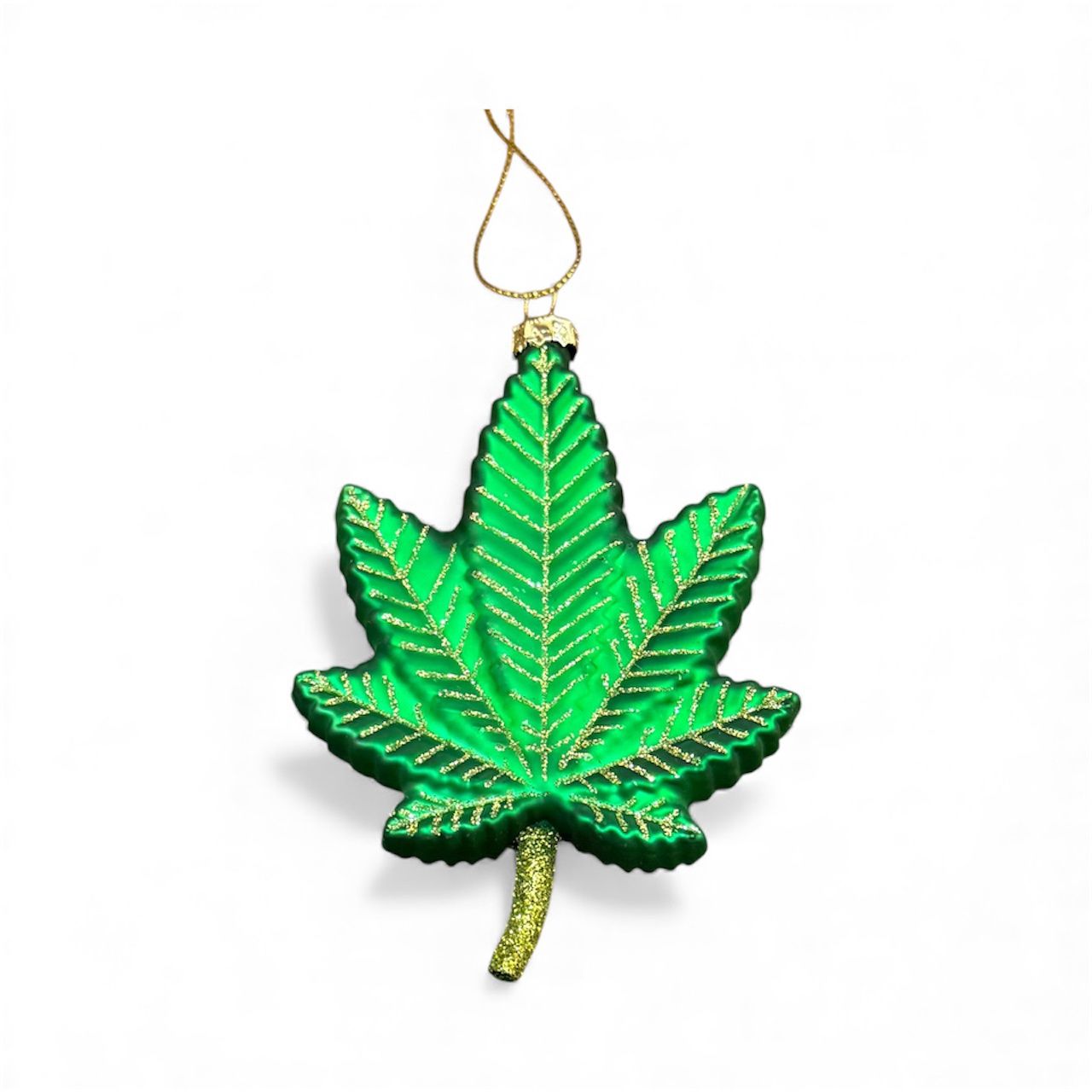 Cannabis Glass Ornament