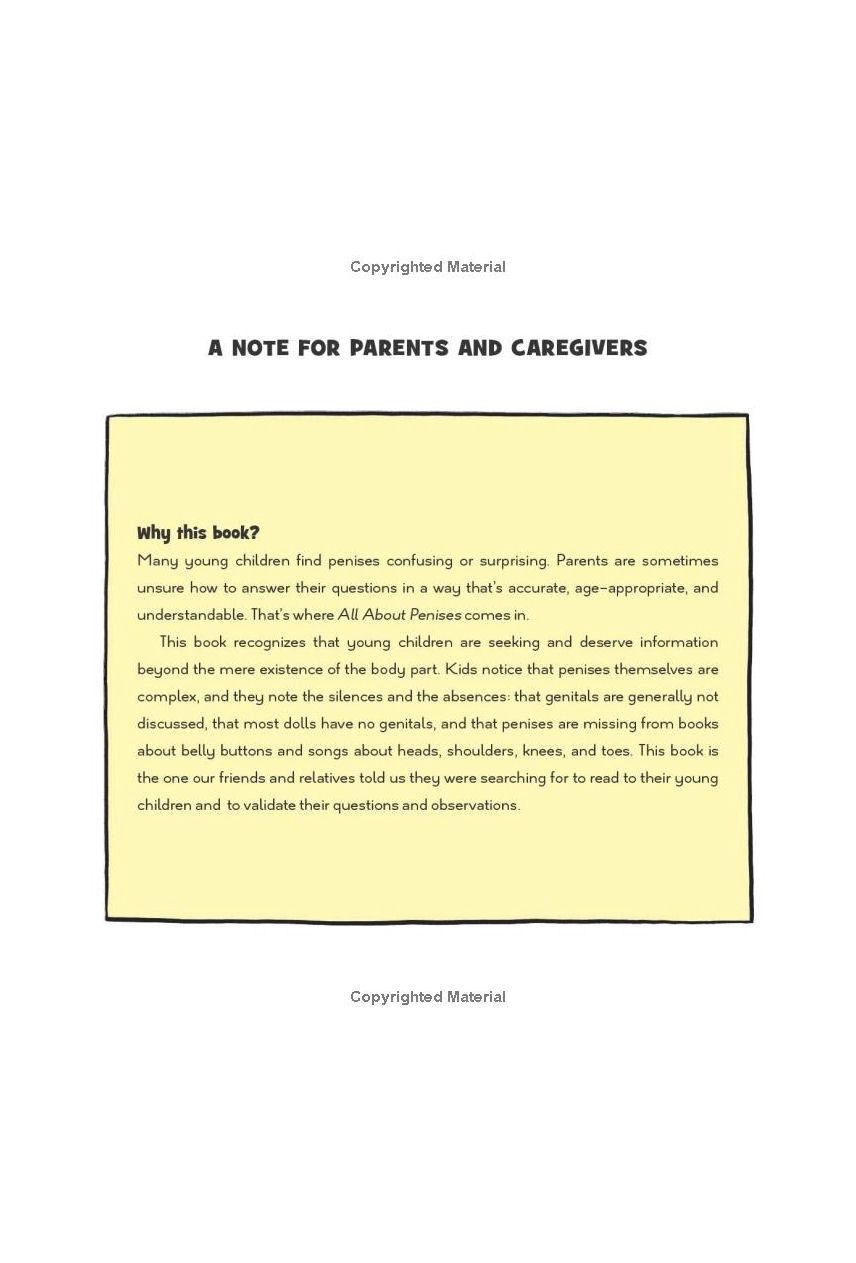 All About Penises: A Learning About Bodies Hardcover Book