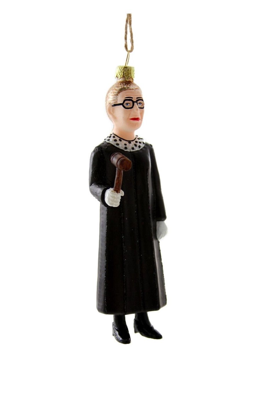 Ruth Bader Ginsburg Glass Ornament