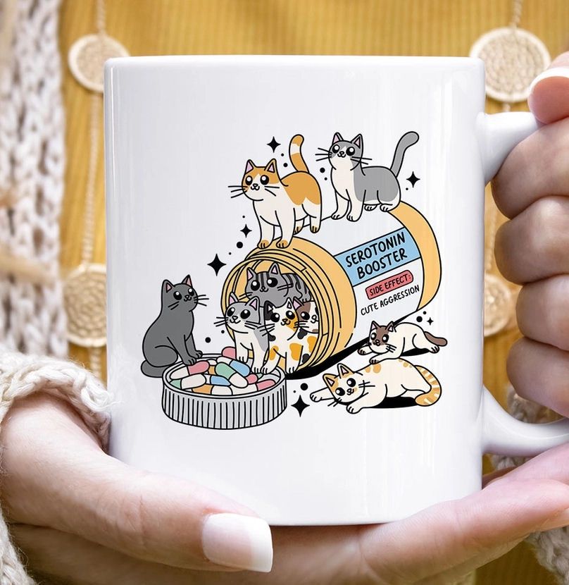 Serotonin Booster Cats Mug