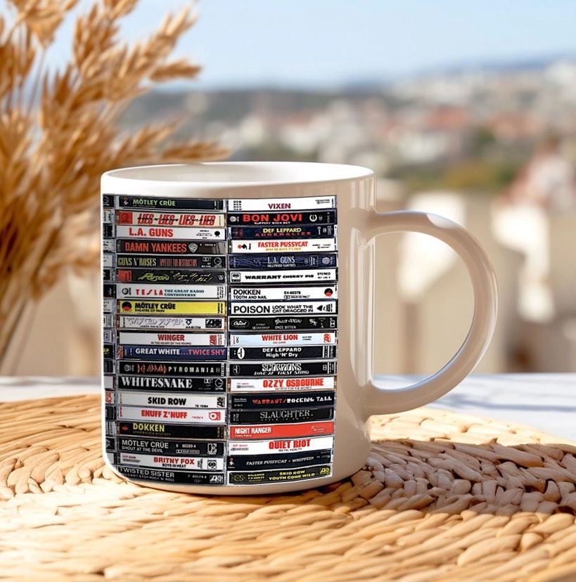Glam Metal Cassette Tape Mug