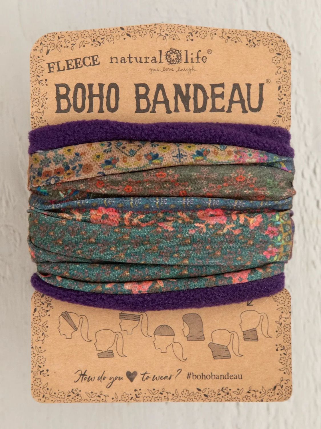 Fleece Vintage Patchwork Boho Bandeau
