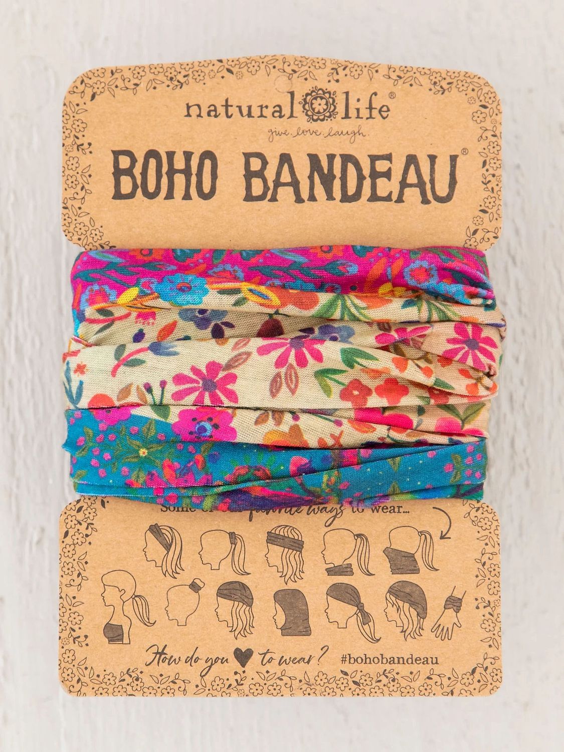 Floral Border Boho Bandeau