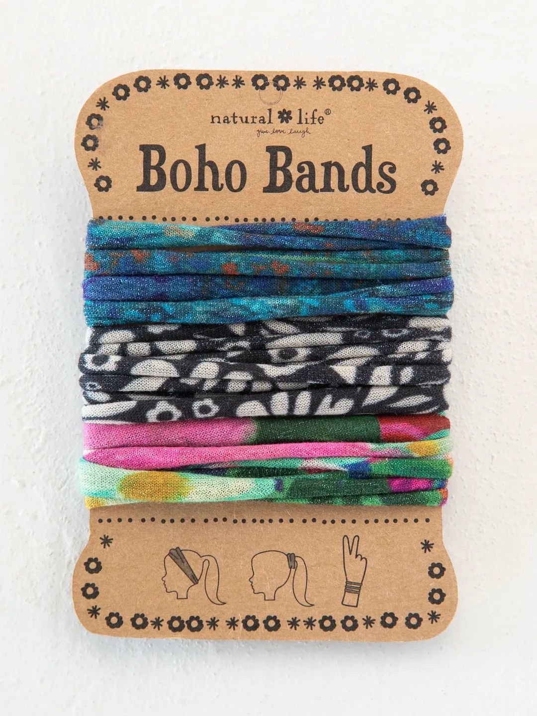 Blue Floral Boho Bands