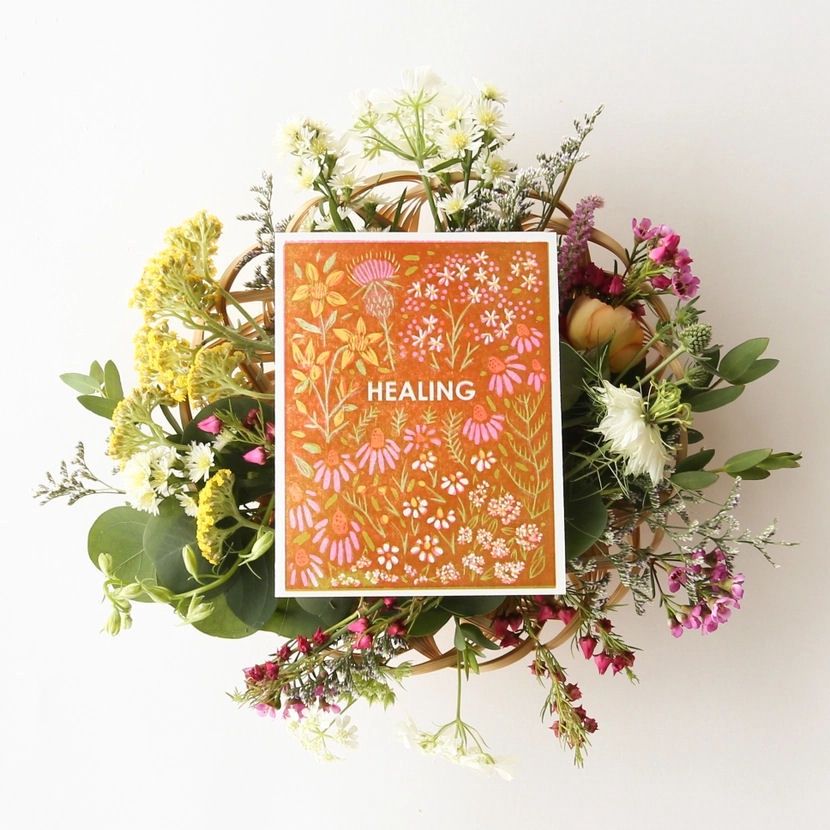 Healing Garden Sympathy Card