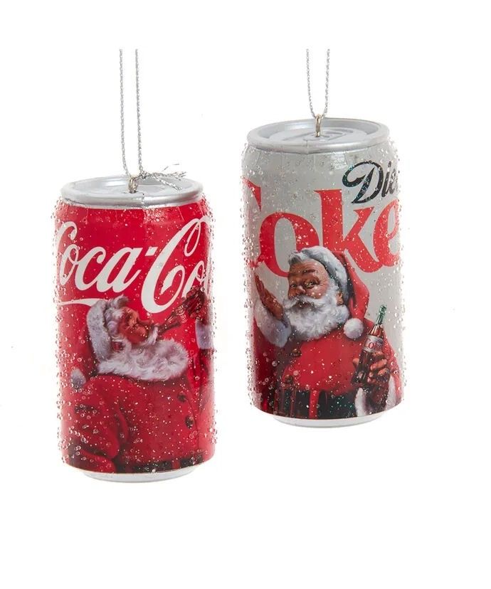 Coke And Diet Coke Can Ornament