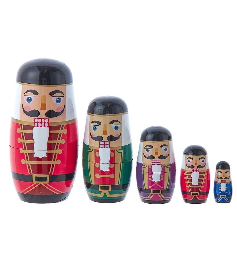 Nutcracker Nesting Dolls 5 Piece Set
