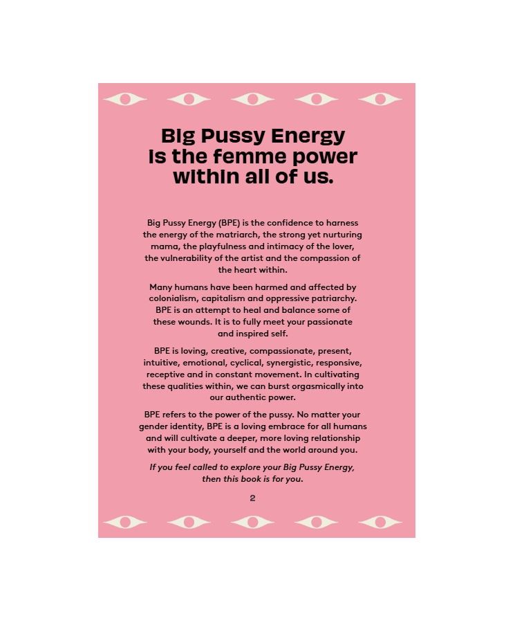 Big Pussy Energy Hardcover Book