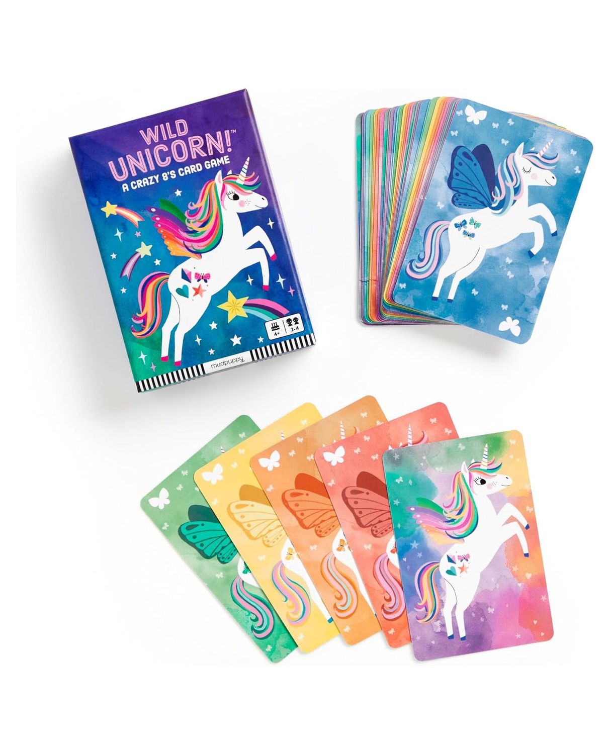 Wild Unicorn Crazy 8&#39;s Card Game