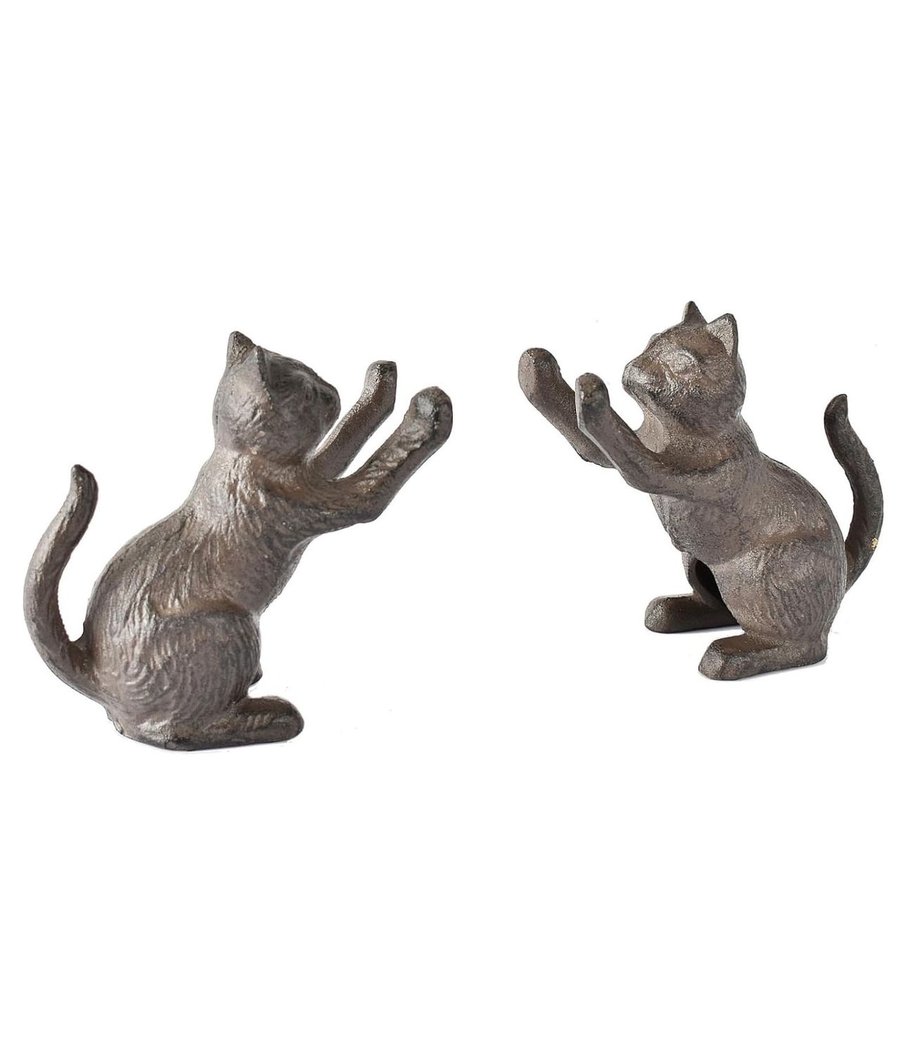 Cast Iron Cat Bookends, Set of 2