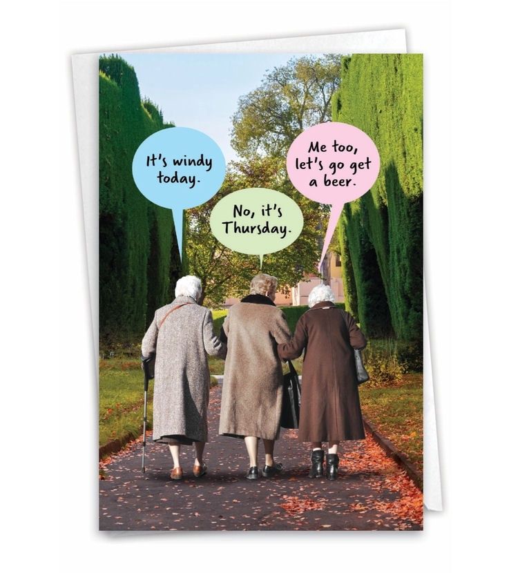 It’s Windy Today Birthday Card