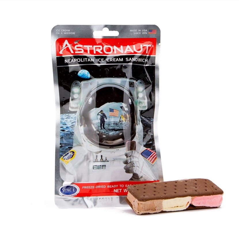 Astronaut Neapolitan Ice Cream Freeze Dried Sandwich