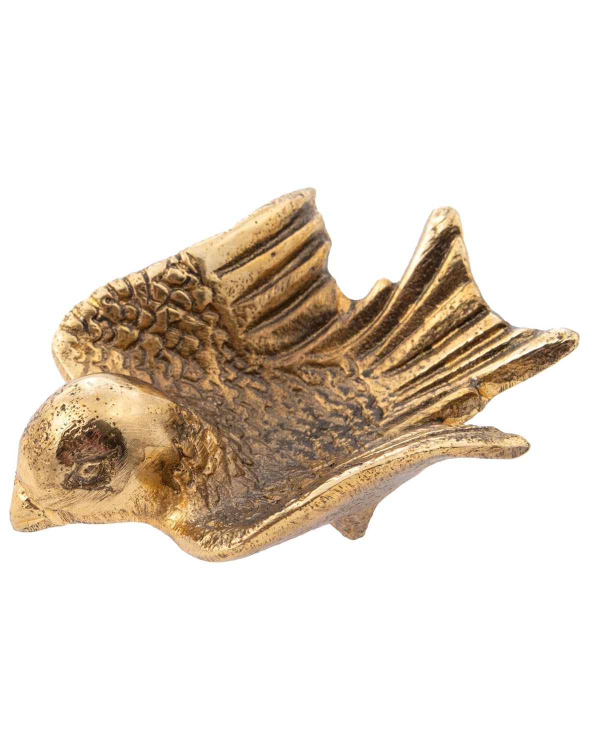 Gold Bird Metal Jewelry Dish