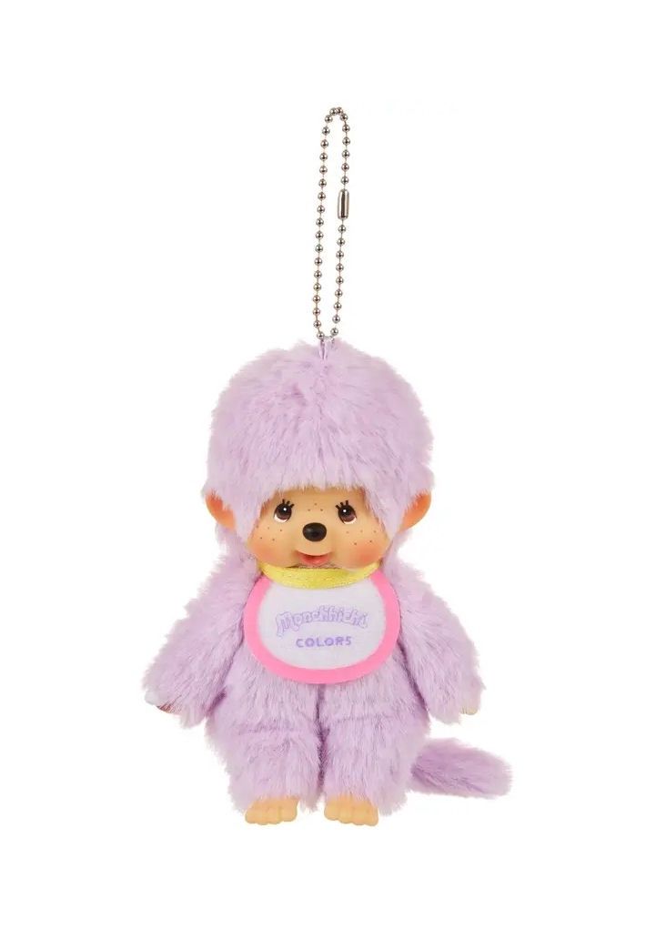 Monchhichi Colors Purple Keychain Plush
