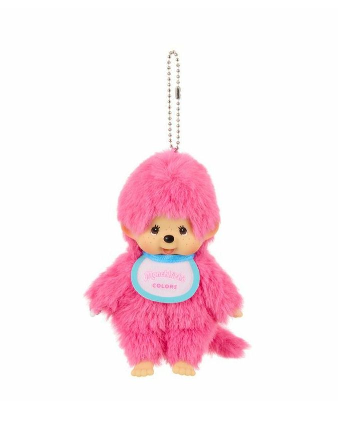 Monchhichi Colors Pink Keychain Plush