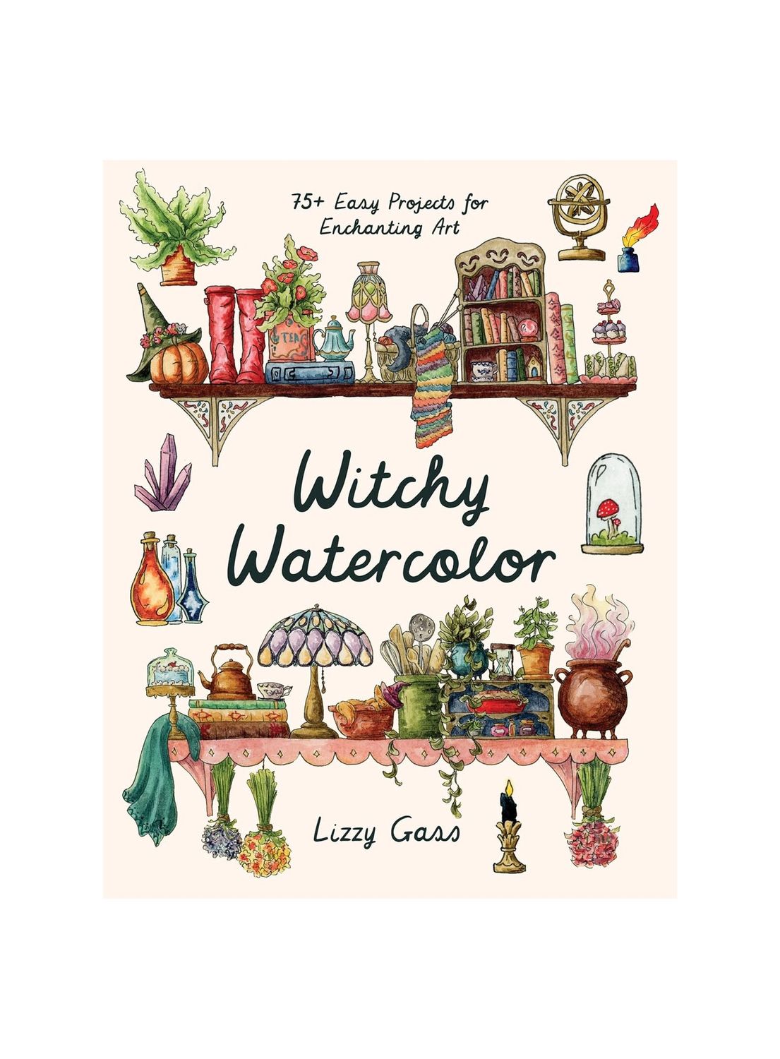 Witchy Watercolor Paperback Book