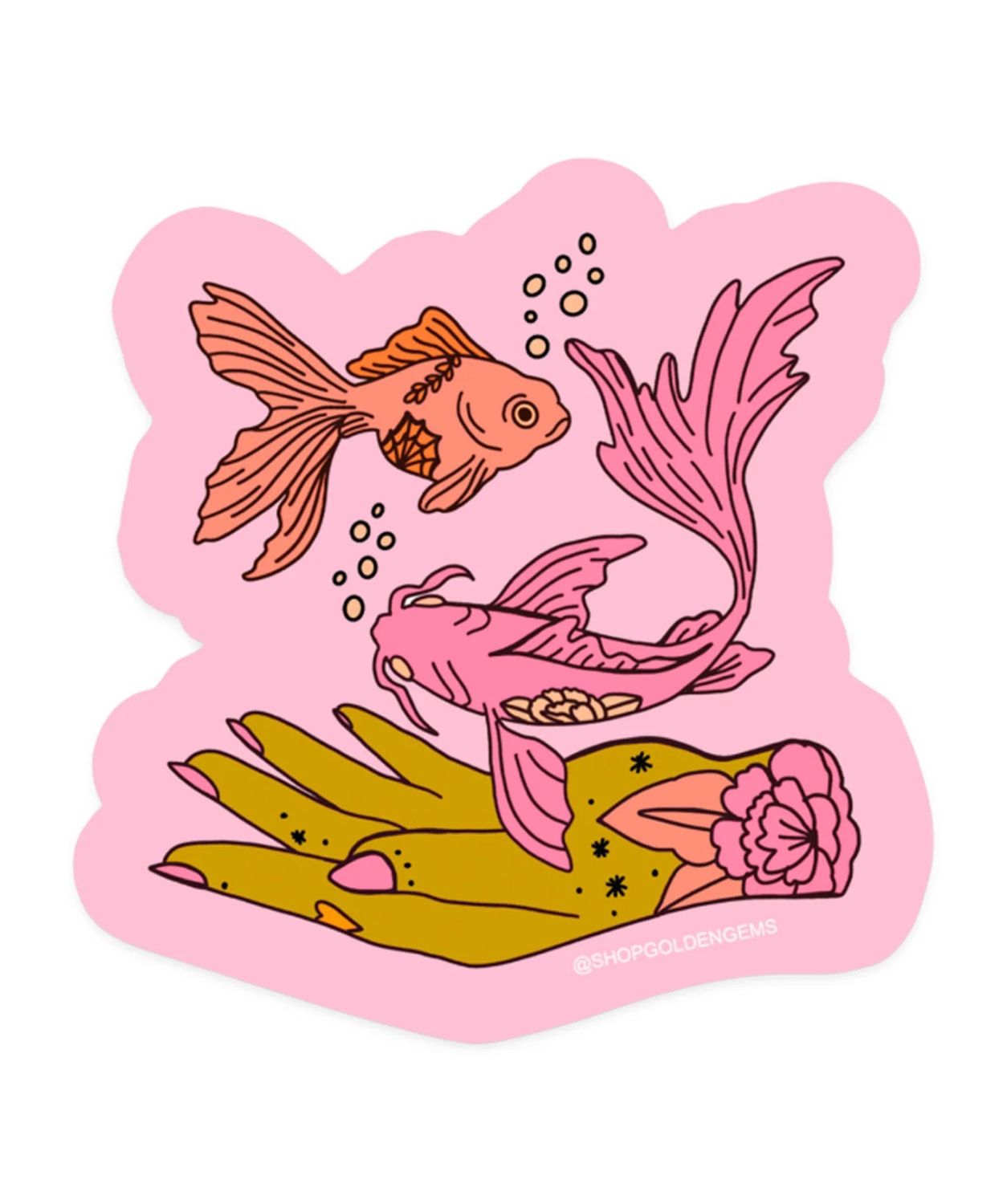 Dreamy Little Pisces Fish Sticker