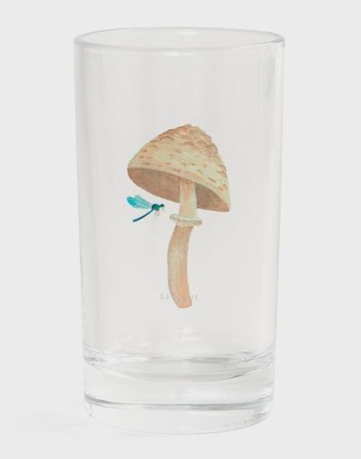 White Mushroom Mini Juice Glass