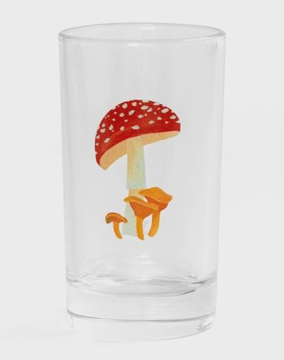Red Cap Mushroom Mini Juice Glass
