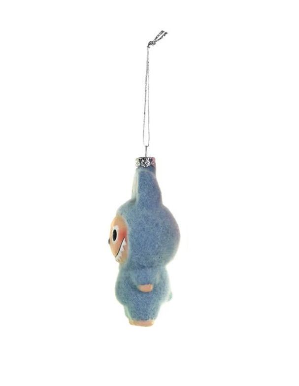 Labubu Glass Ornament, Color: Blue