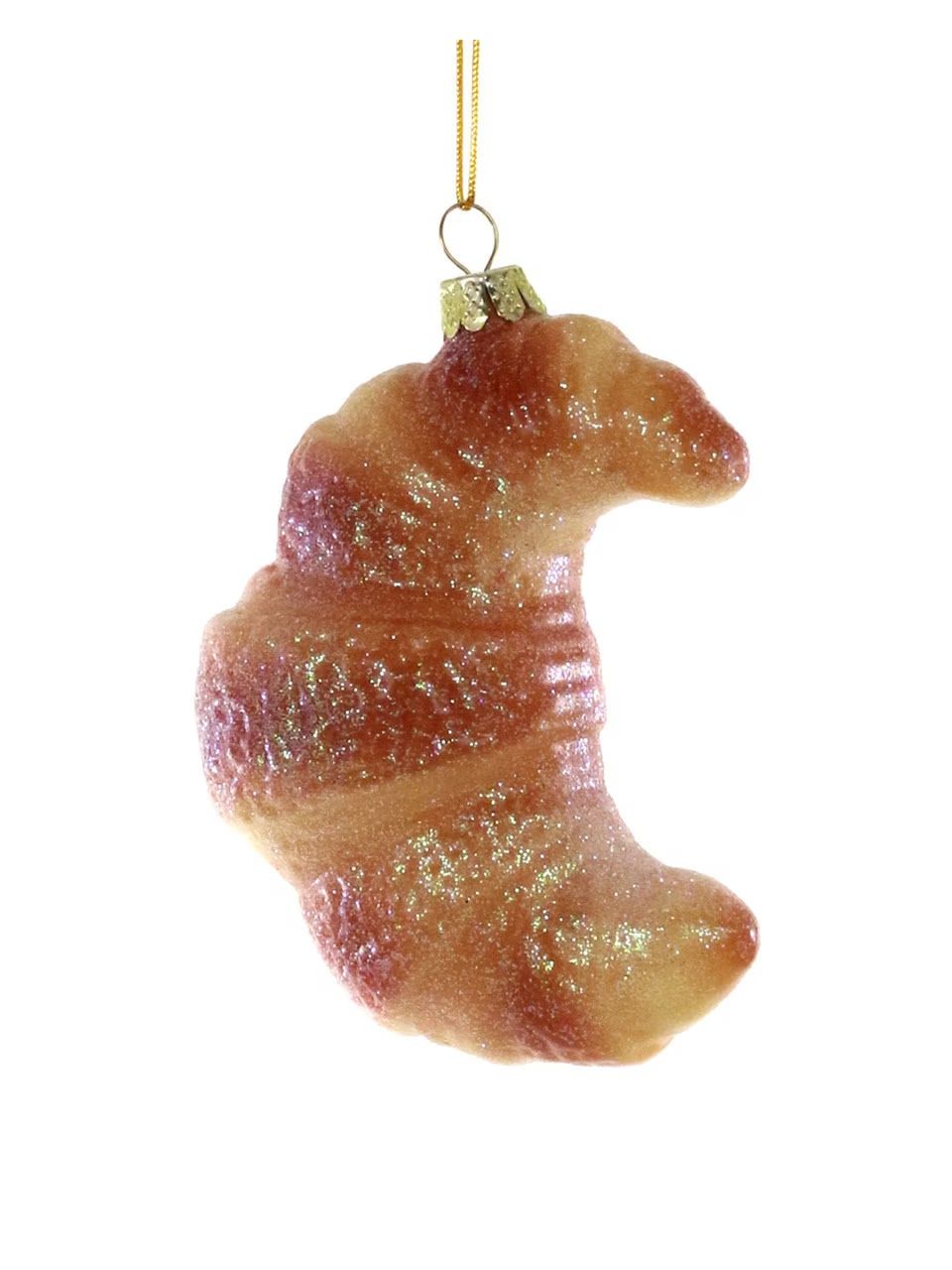 Croissant Glass Ornament