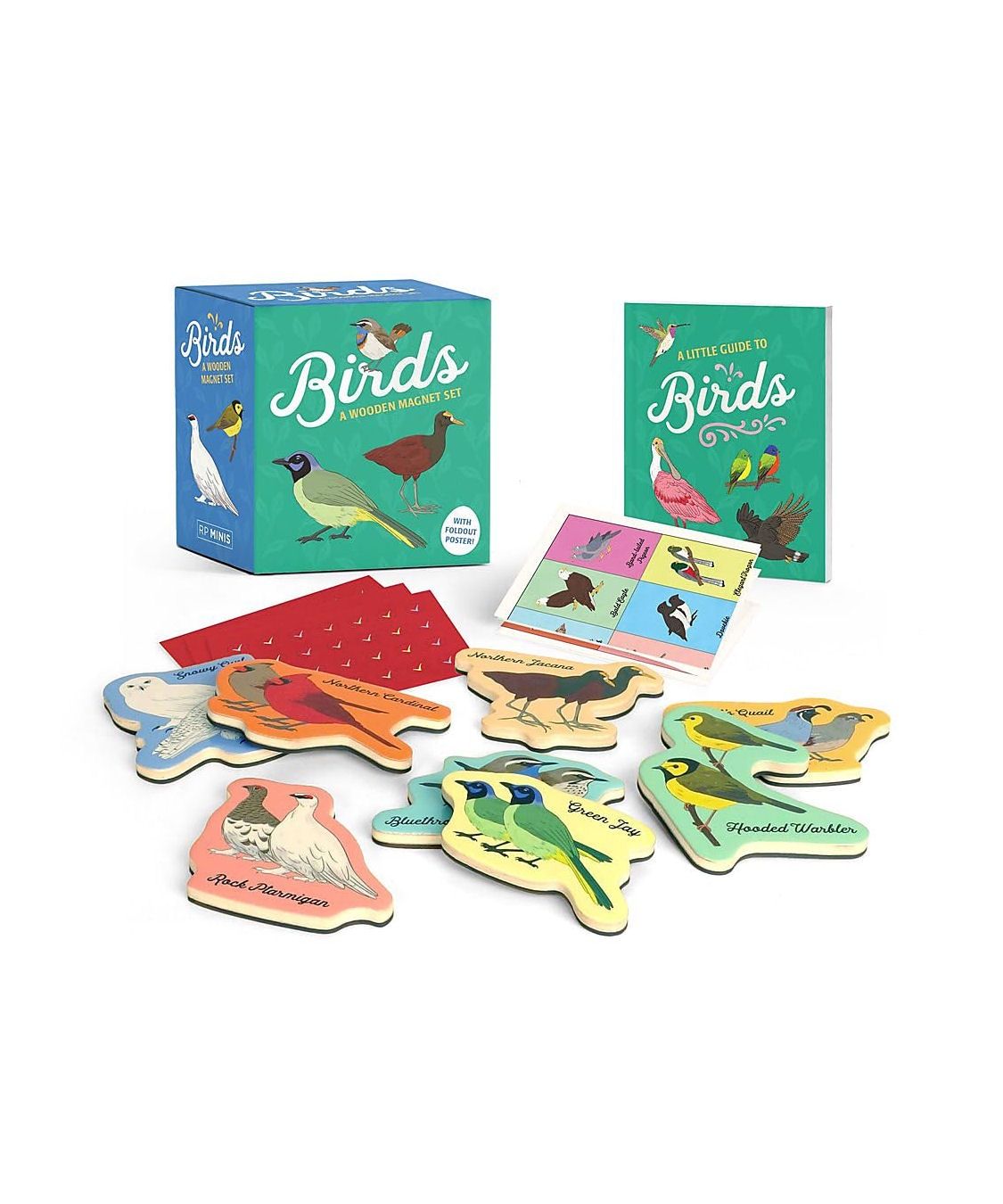 Birds Wooden Magnet Set