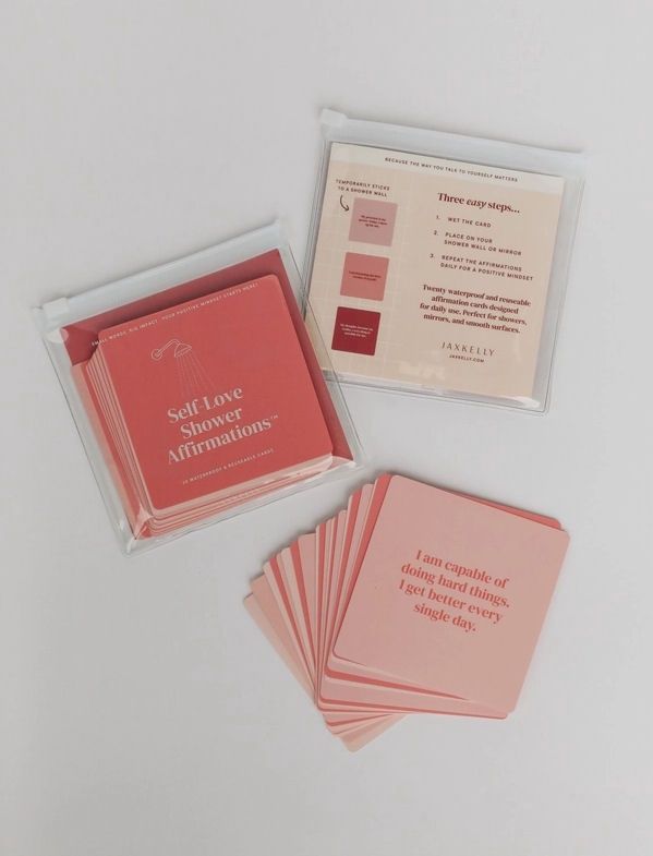 Self-Love Shower Affirmations Cards