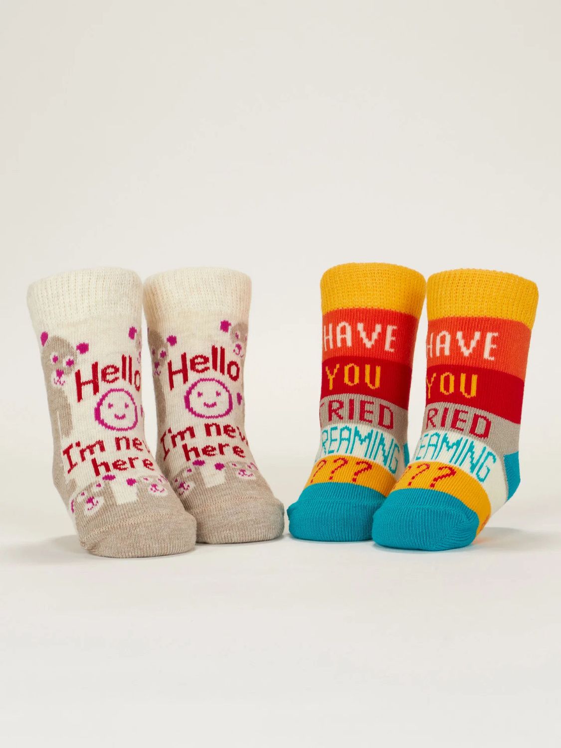 Hello, I'm New Here And Have You Tried Screaming? Baby Socks