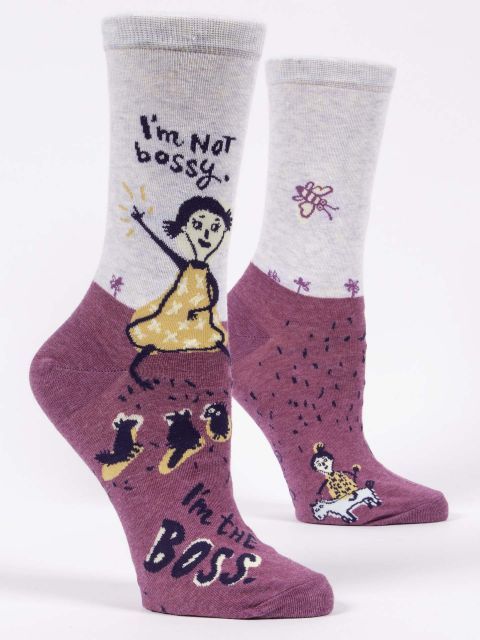 I'm Not Bossy, I'm The Boss Blue Q Women’s Socks