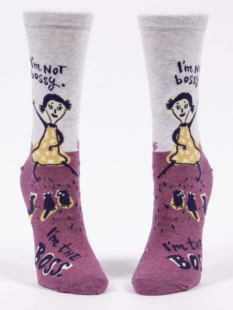 I'm Not Bossy, I'm The Boss Blue Q Women’s Socks