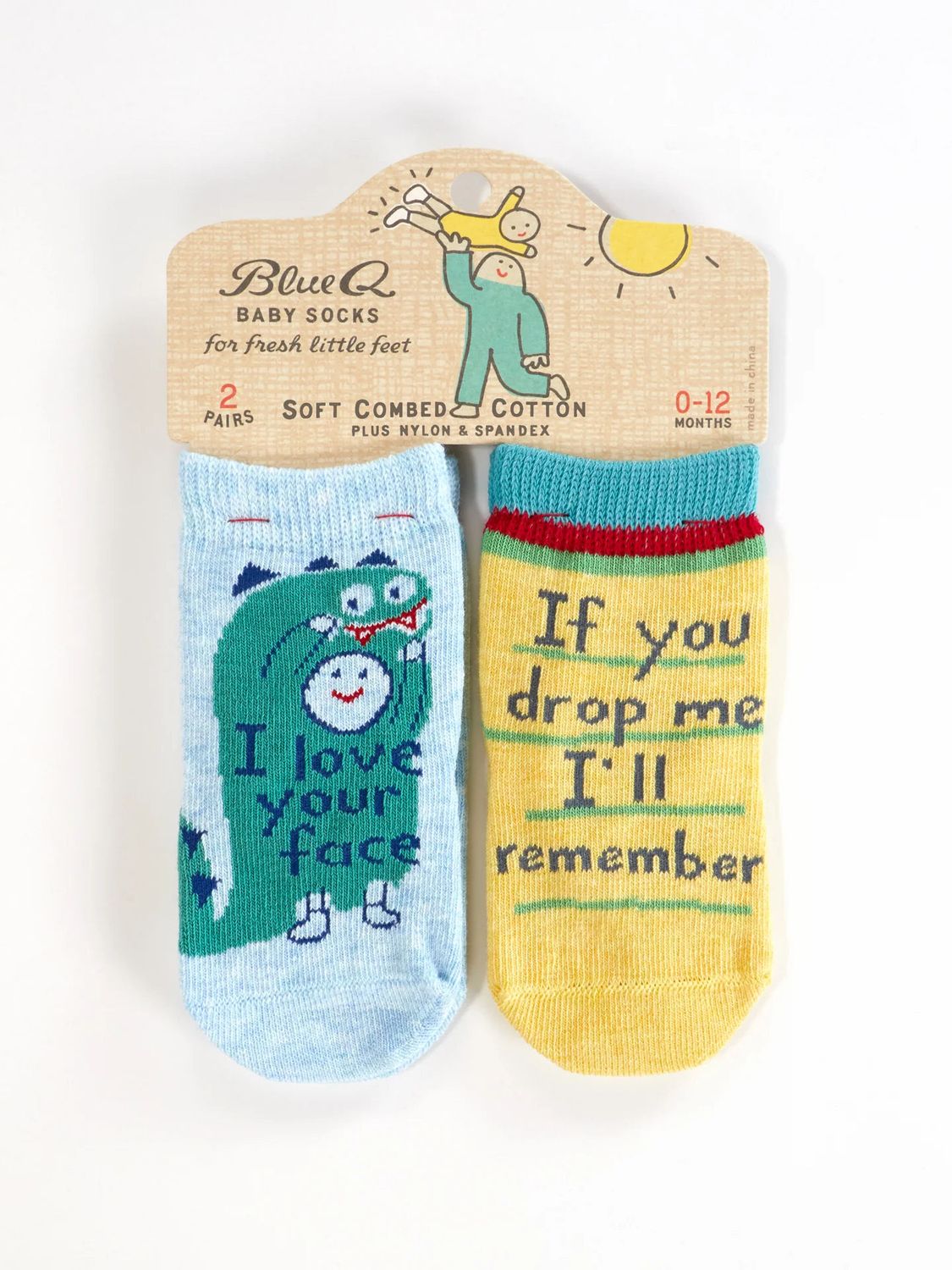 I Love Your Face And If You Drop Me I'll Remember Baby Socks