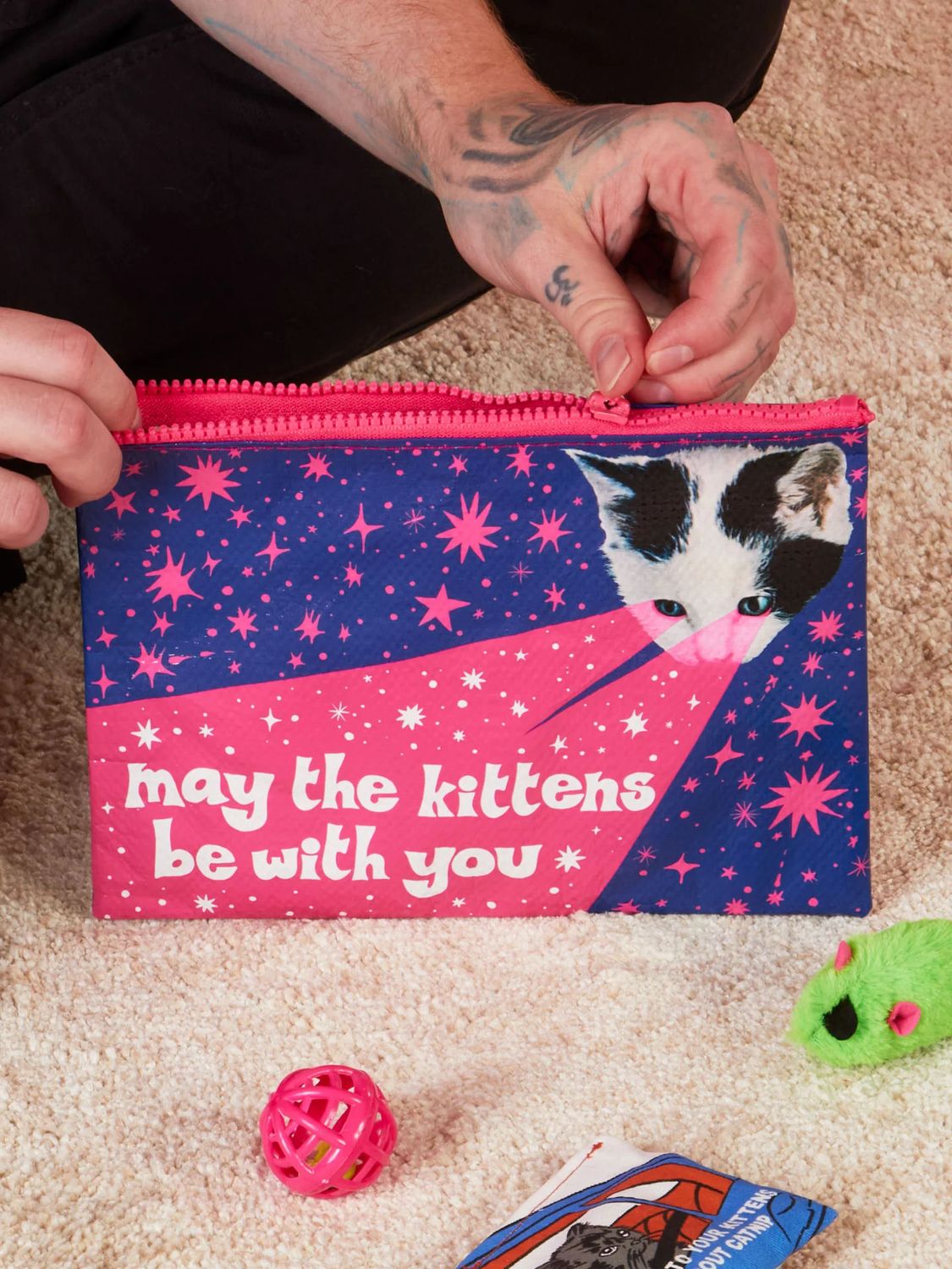 May The Kittens BE With You Zipper Pouch
