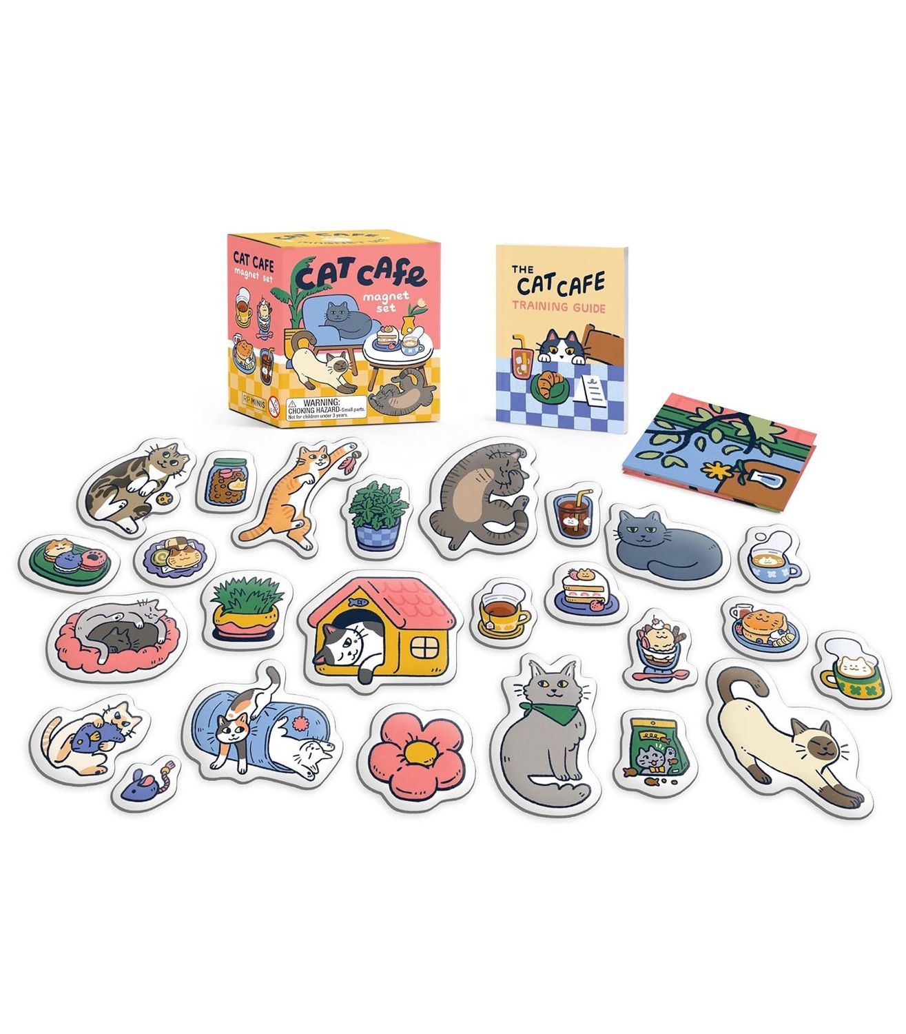 Cat Cafe Magnet Set