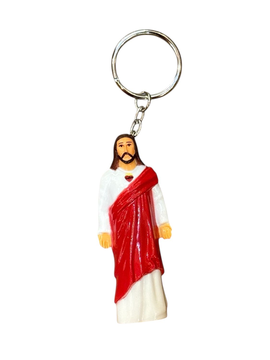 Jesus With Heart LED Flashlight Keychain