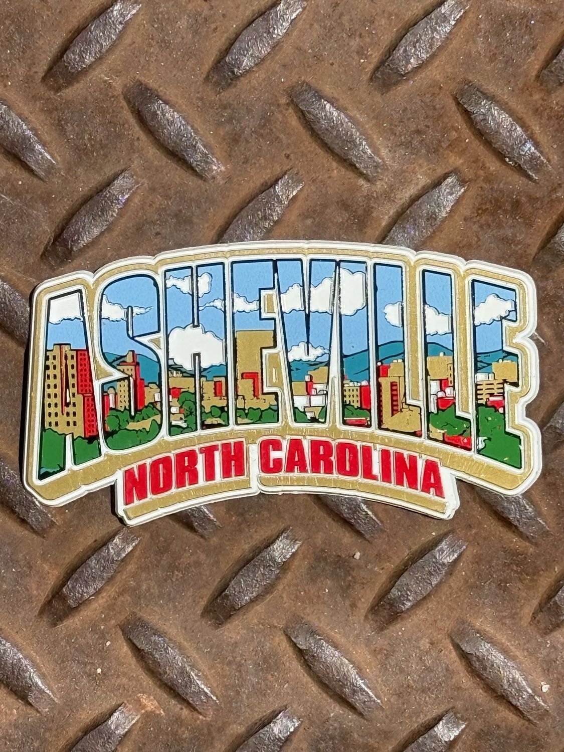 Asheville NC Skyline Magnet