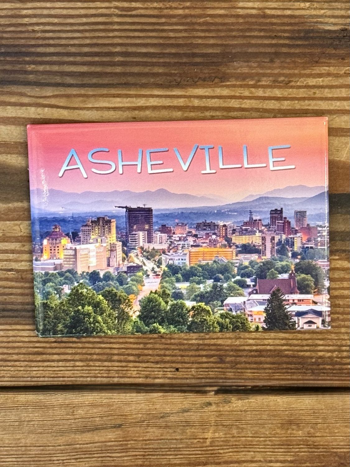 Asheville Pink Sunset Magnet