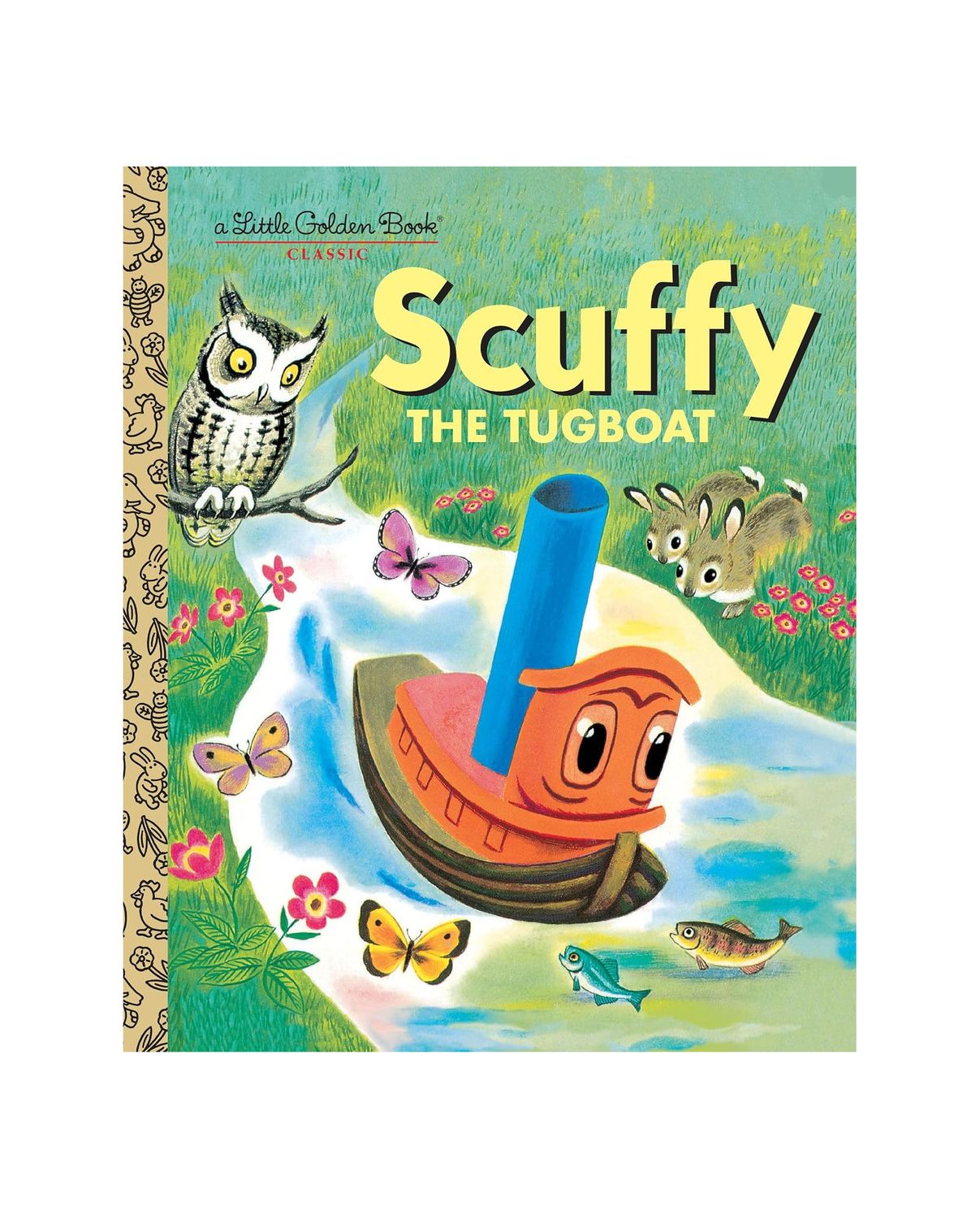 Scuffy The Tugboat Little Golden Hardcover Book LGB