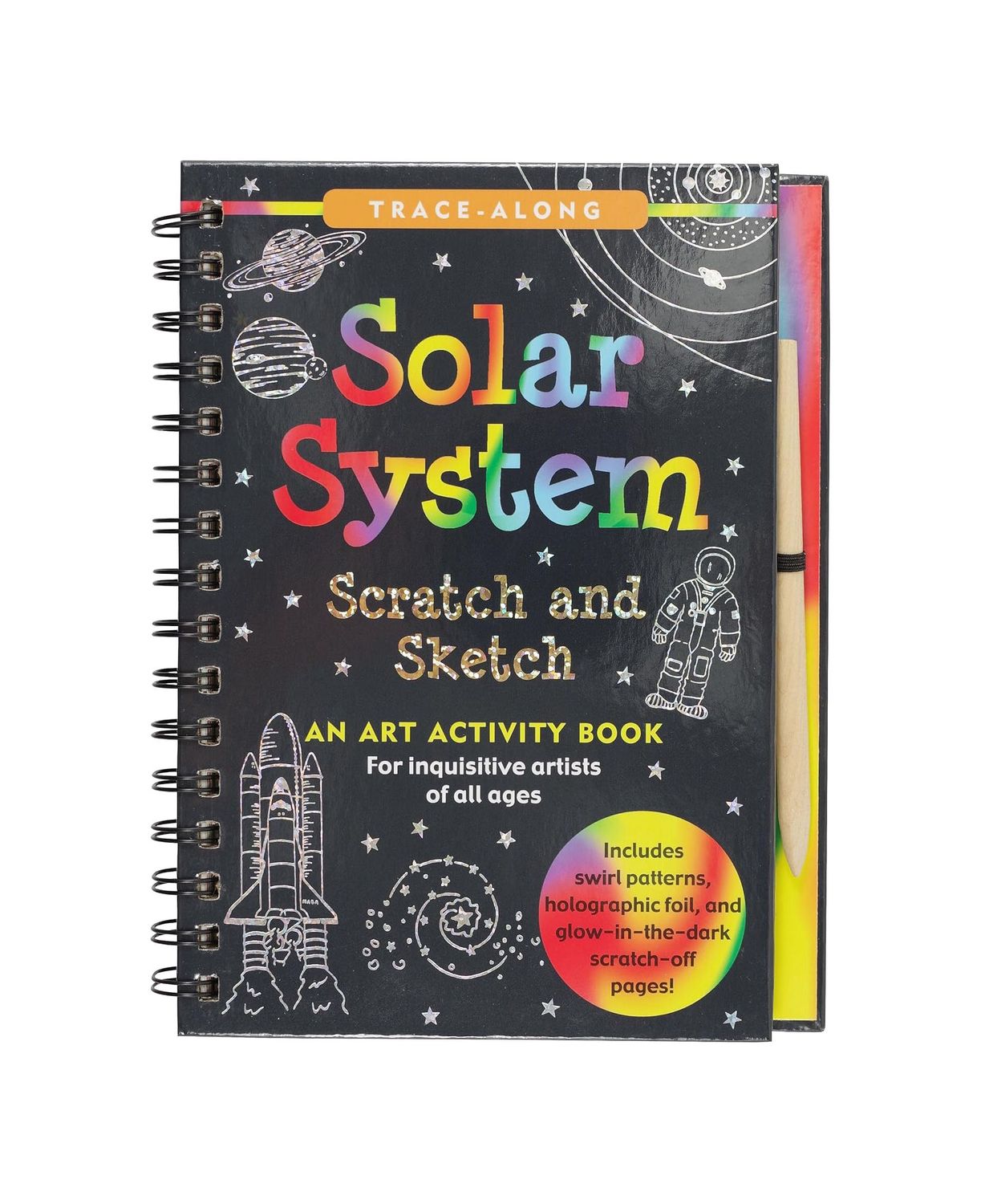 Scratch And Sketch Solar System Hardcover Spiral Book