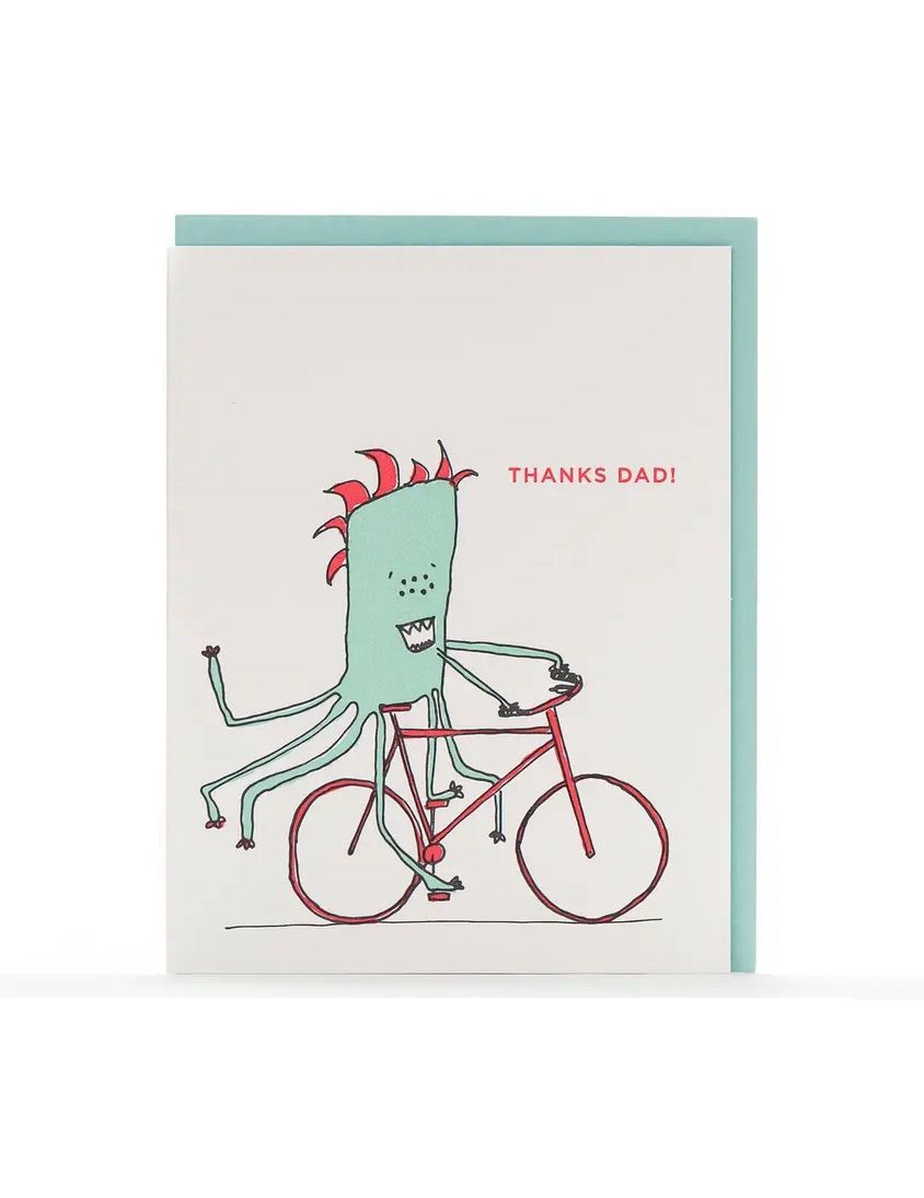 Thanks Dad Father's Day Monster Card